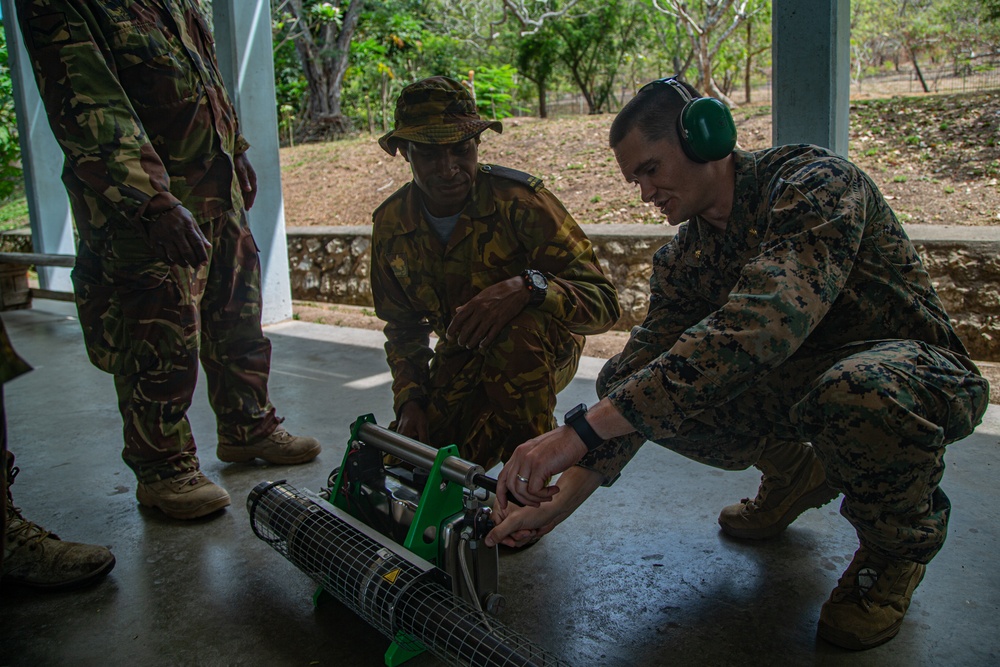 KM23: U.S. Sailors teach PNGDF Soldiers Vector Control Methods