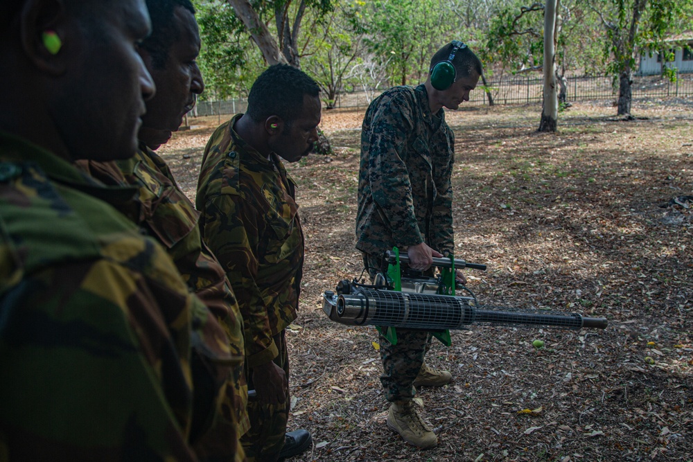 KM23: U.S. Sailors teach PNGDF Soldiers Vector Control Methods
