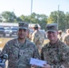 Spc. Marrupe Poses with Lt. Col. Hayward