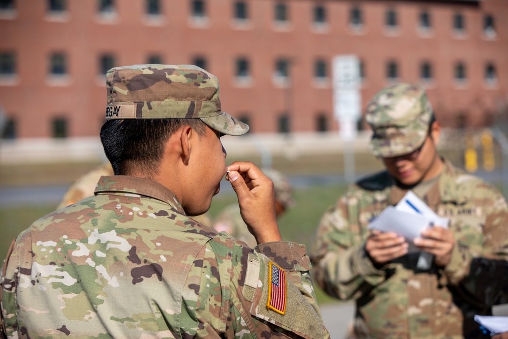 A Soldier Participates in a Bone Marrow Drive