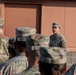 Spc. Marrupe Speaks to Soldiers at a Formation