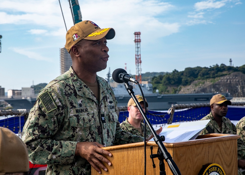 USS John Finn (DDG 113) Conducts Change of Command Ceremony, Sept. 20