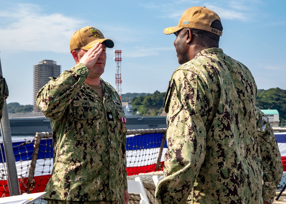 USS John Finn (DDG 113) Conducts Change of Command Ceremony, Sept. 20