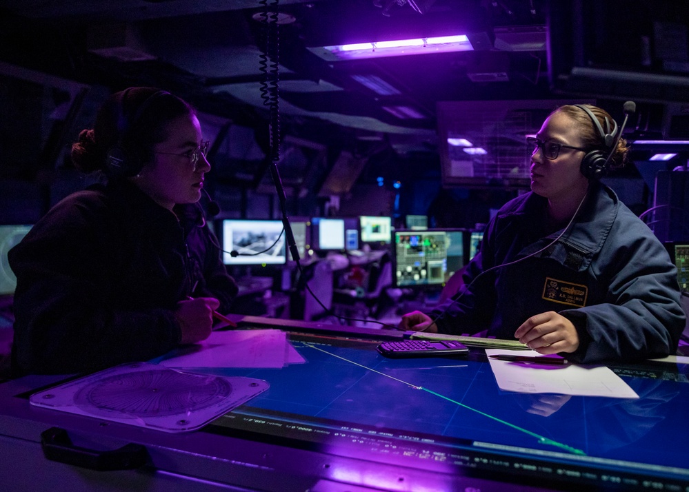 Sailors aboard USS John Finn (DDG 113) Conduct Anti-Submarine Warfare Training