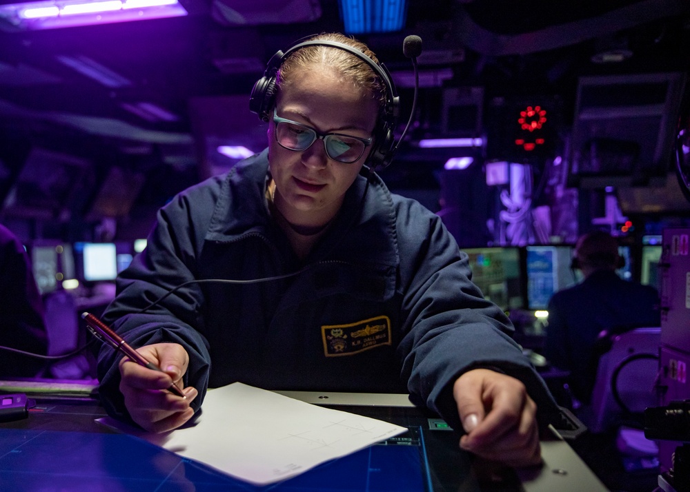 Sailors aboard USS John Finn (DDG 113) Conduct Anti-Submarine Warfare Training