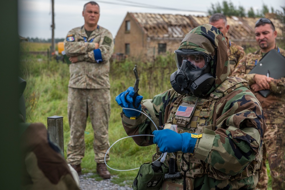 NATO Exercise Toxic Trip 23; day and night CBRN operations