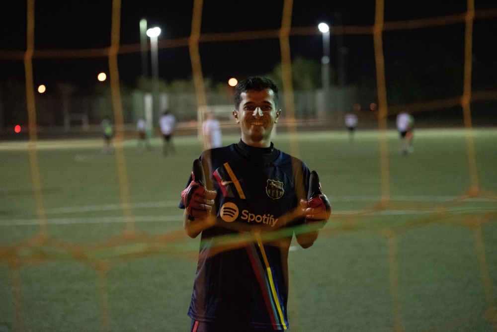 USAF and RSAF hold coalition soccer match