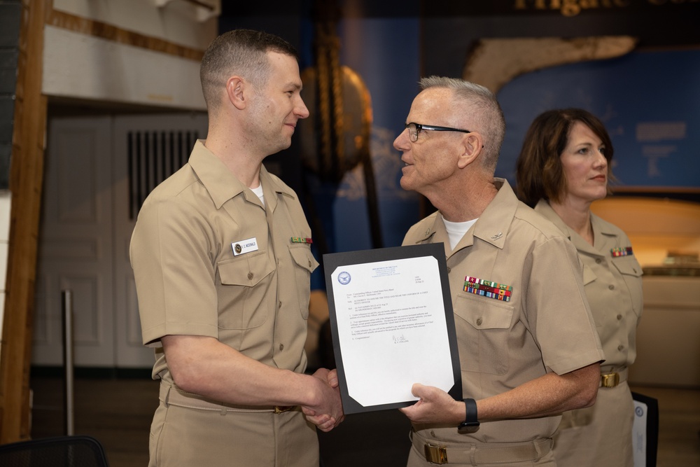 DVIDS - Images - U.S. Navy Band pins new Chief Petty Officers [Image 6 of  20]