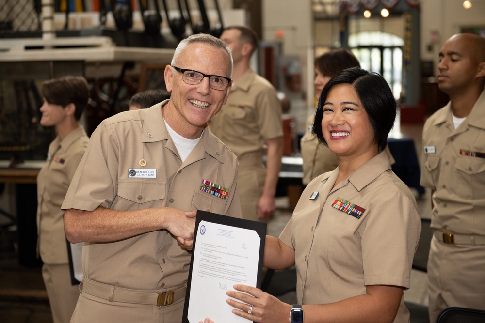 U.S. Navy Band pins new Chief Petty Officers