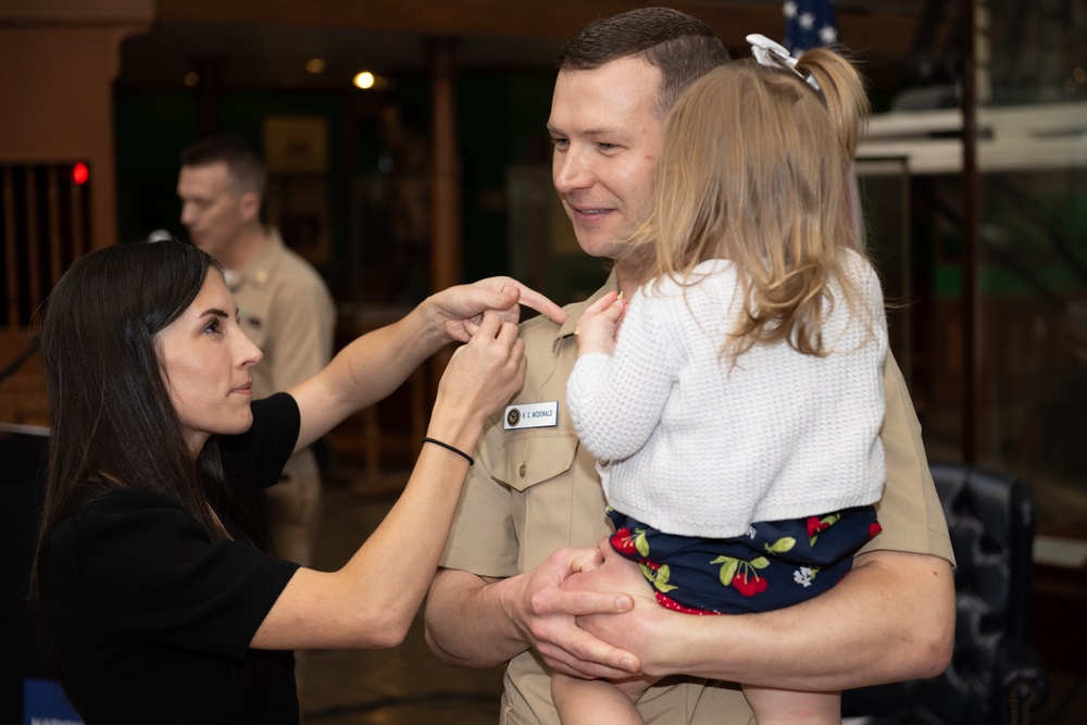 U.S. Navy Band pins new Chief Petty Officers