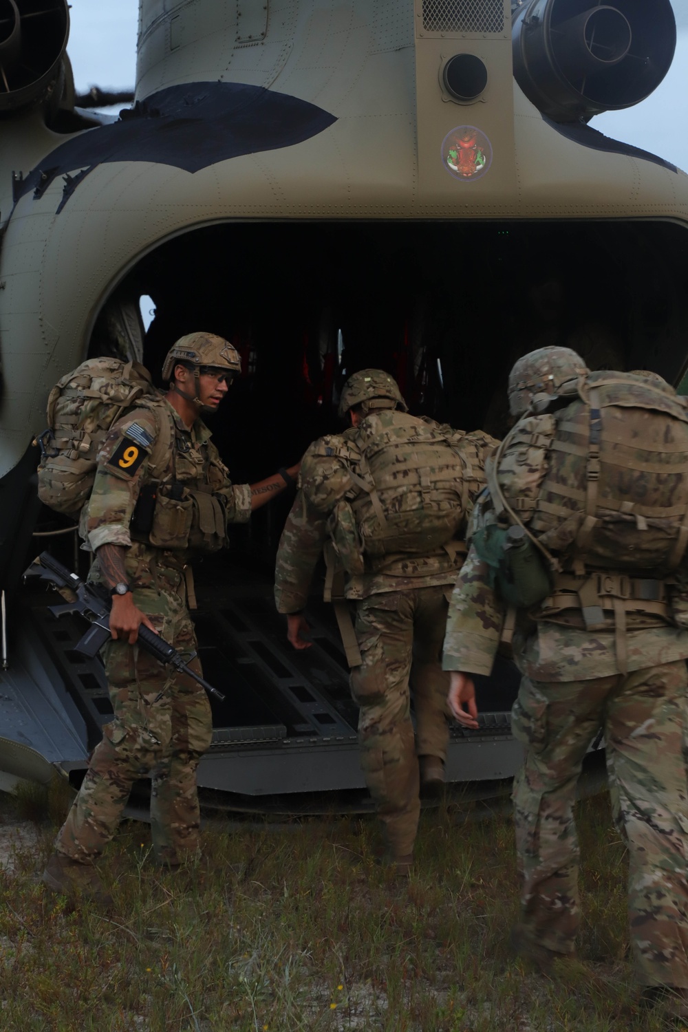 U.S. Army Best Squad Competition Day 7 Helicopter Movement