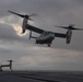 Marine Medium Tiltrotor Squadron (VMM) 365 lands MV-22B Ospreys aboard the Royal Navy's HMS Prince of Wales