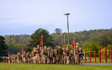 U.S. Marine Corps candidates with Officer Candidate School conduct the Leadership Reaction Course 2