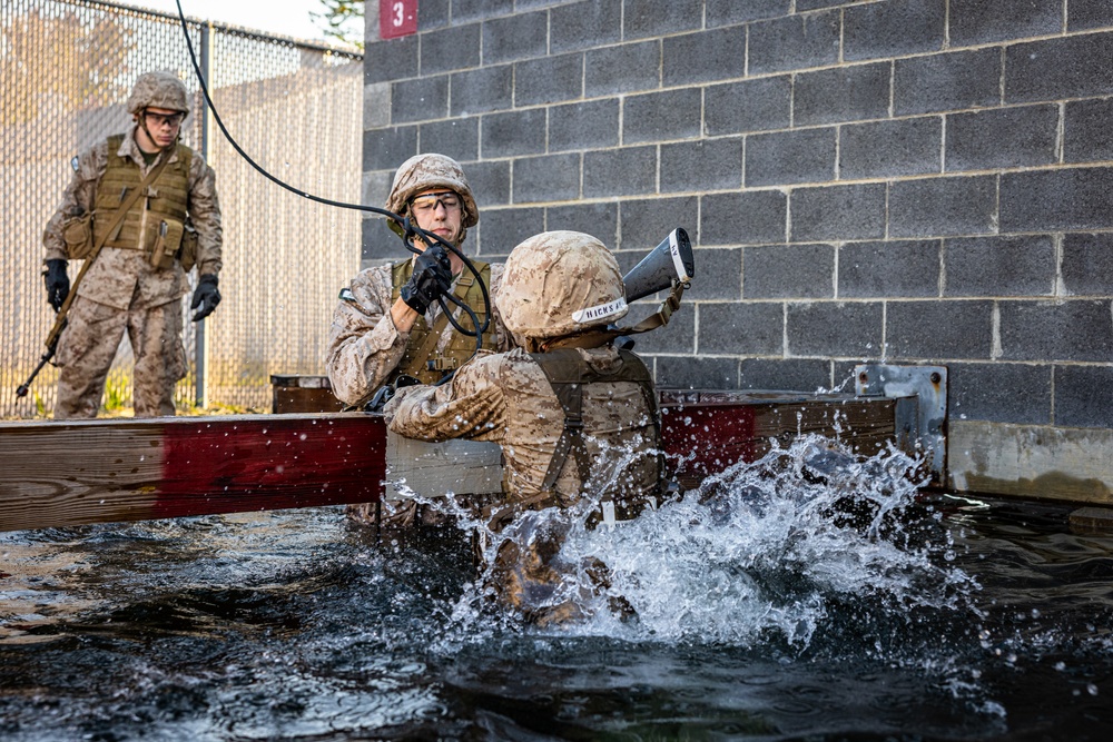 U.S. Marine Corps candidates with Officer Candidate School conduct the Leadership Reaction Course 2