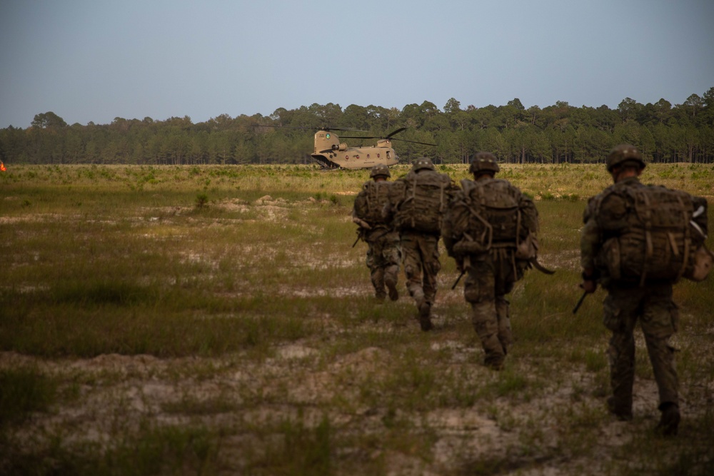 U.S. Army Best Squad Competition Day 7 helicopter movement