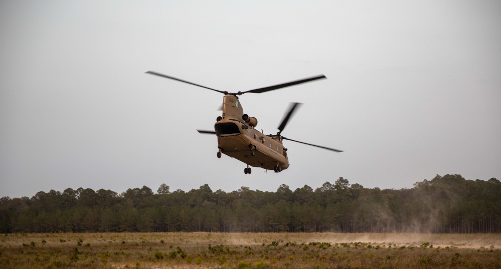 U.S. Army Best Squad Competition Day 7 helicopter movement