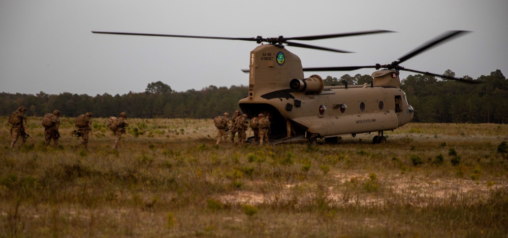 U.S. Army Best Squad Competition Day 7 helicopter movement