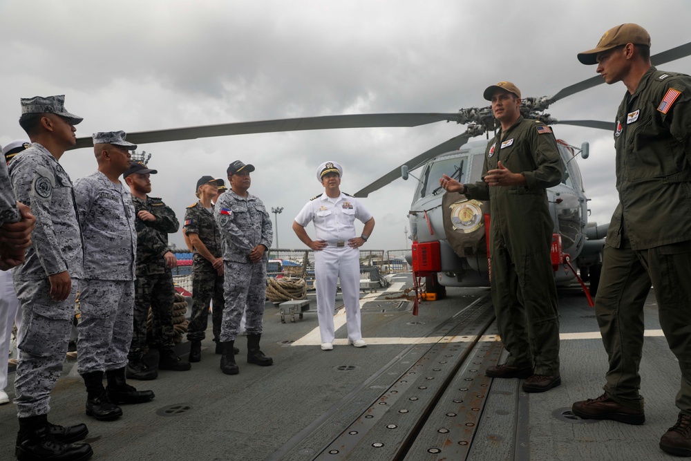 USS Dewey (DDG 105) Hosts Ship Tours During Maritime Training Activity Sama Sama 2023