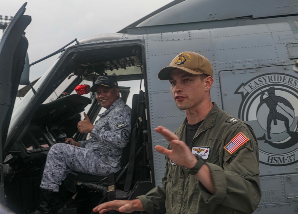USS Dewey (DDG 105) Hosts Ship Tours During Maritime Training Activity Sama Sama 2023