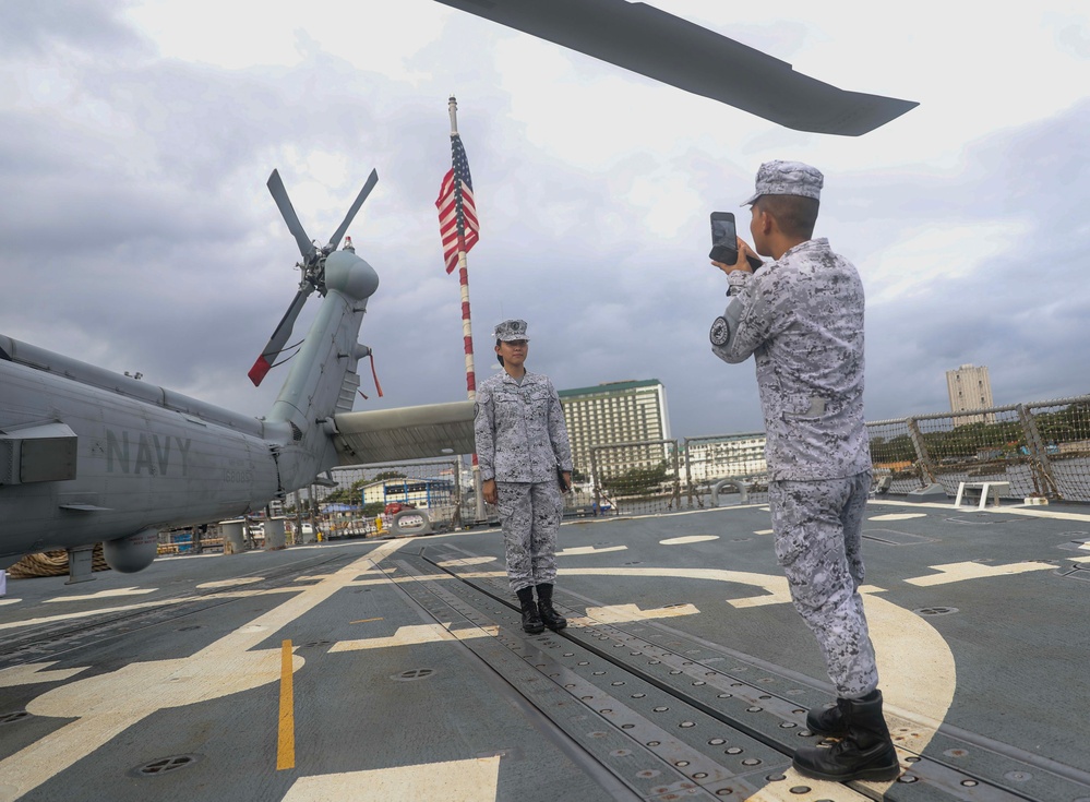 USS Dewey (DDG 105) Hosts Ship Tours During Maritime Training Activity Sama Sama 2023