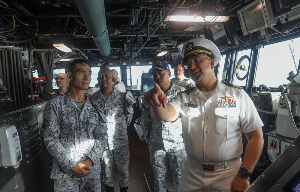 USS Dewey (DDG 105) Hosts Ship Tours During Maritime Training Activity Sama Sama 2023