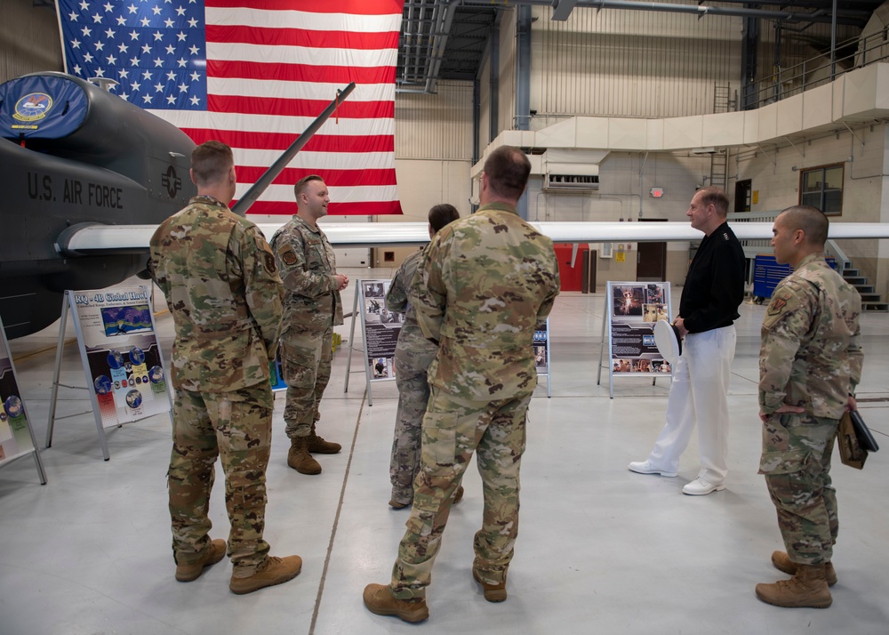 U.S. Navy Adm.Stuart Munsch visits Grand Forks Air Force Base