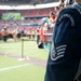 RAF Mildenhall Honor Guard participates in 2023 London NFL Game