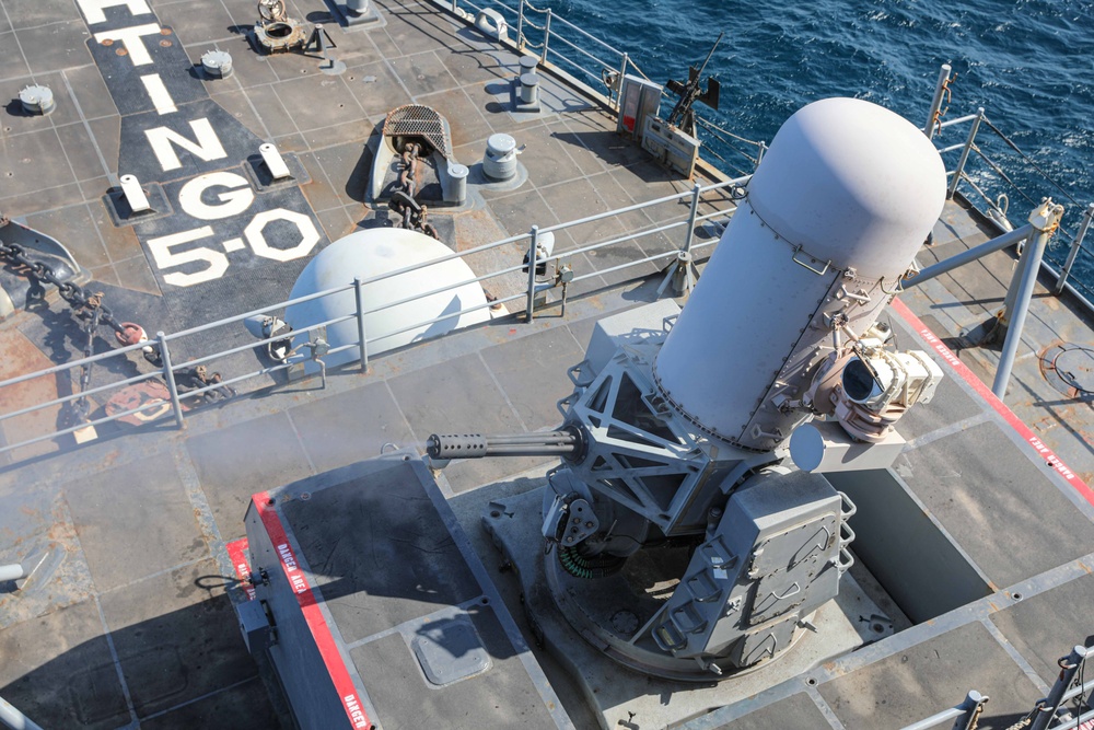 USS Carter Hall (LSD 50) Conducts Live-Fire Exercise, Oct. 2, 2023