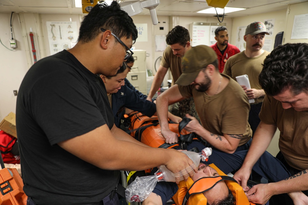 USS Carter Hall (LSD 50) Conducts Medical Training Team Exercise, Oct. 2, 2023