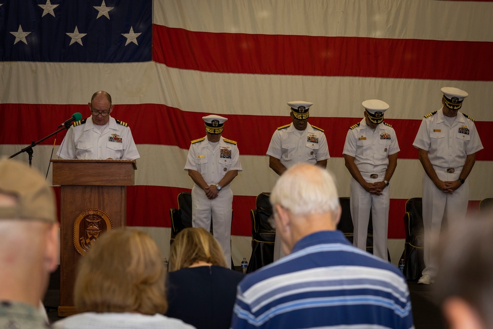 USS Wasp Holds Change of Command Ceremony