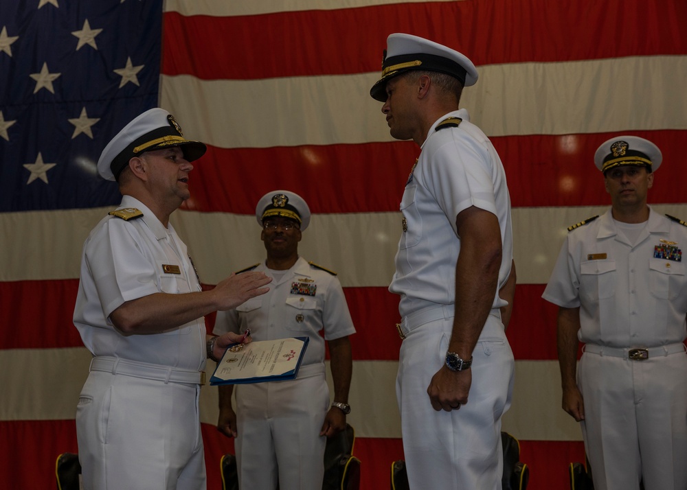 USS Wasp Holds Change of Command Ceremony