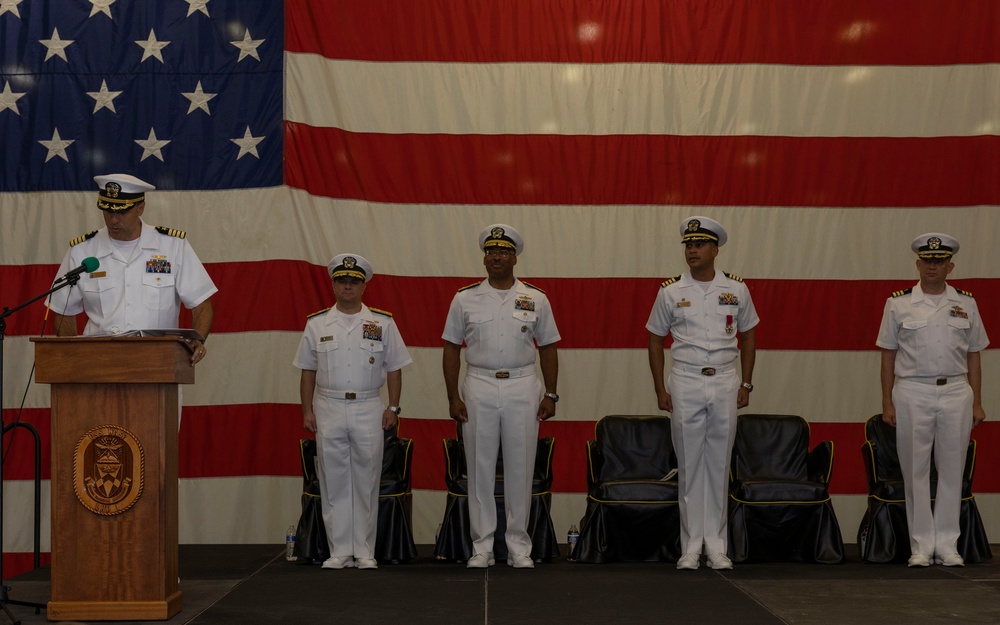 USS Wasp Holds Change of Command Ceremony