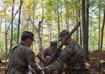 Soldiers with the 10th Mountain Division conducted winter survivability and field craft training during Alpine Readiness Week, Oct. 3, 2023, on Fort Drum, New York.
