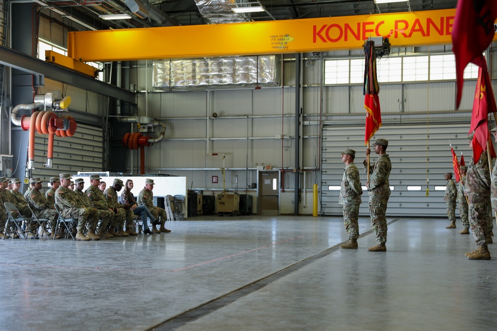 1st Battalion, 62nd Air Defense Artillery Regiment colors casing ceremony