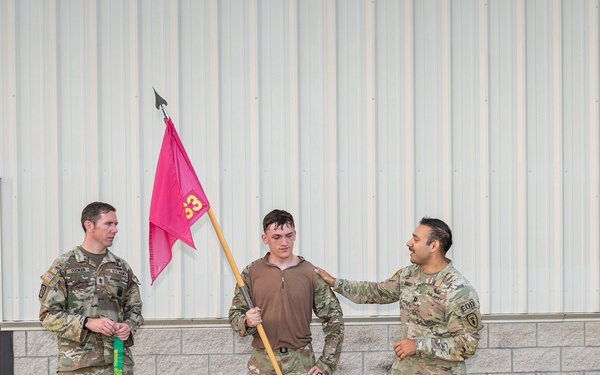 Fort Leonard Wood Soldiers march to honor Explosive Ordnance Disposal sergeant major