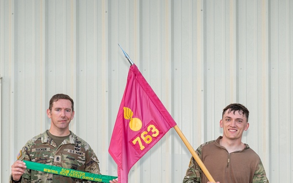 Fort Leonard Wood Soldiers march to honor Explosive Ordnance Disposal sergeant major