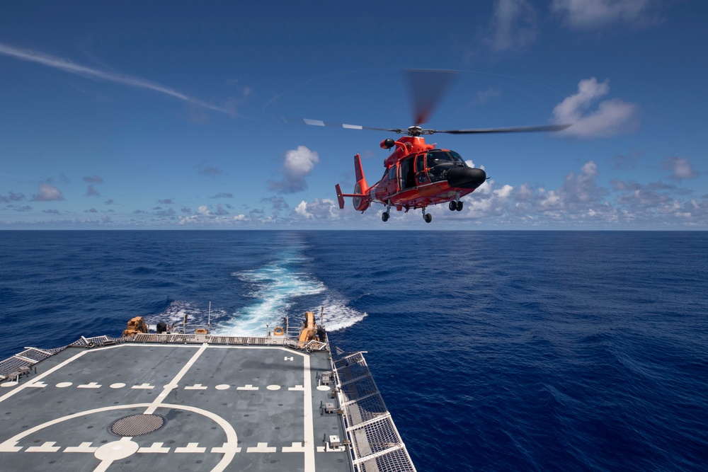 USCGC Munro Conducts Fueling at Sea with USNS Yukon