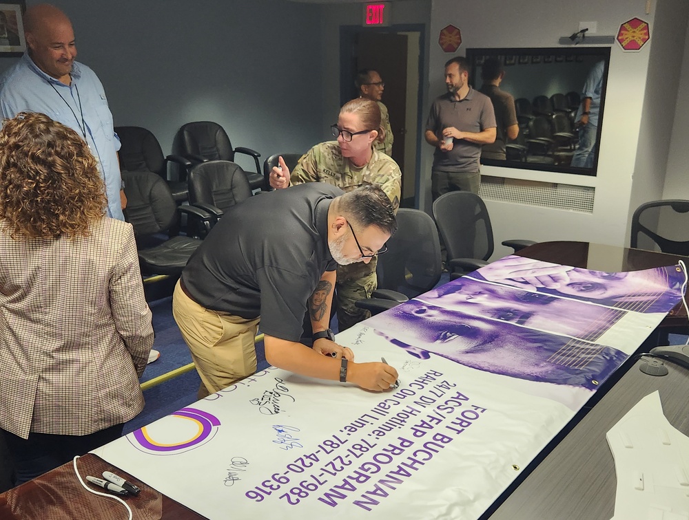 Fort Buchanan raises awareness about domestic violence