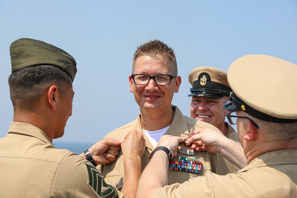 USS Carter Hall (LSD 50) Conducts Chief Pinning Ceremony, Sept. 29, 2023