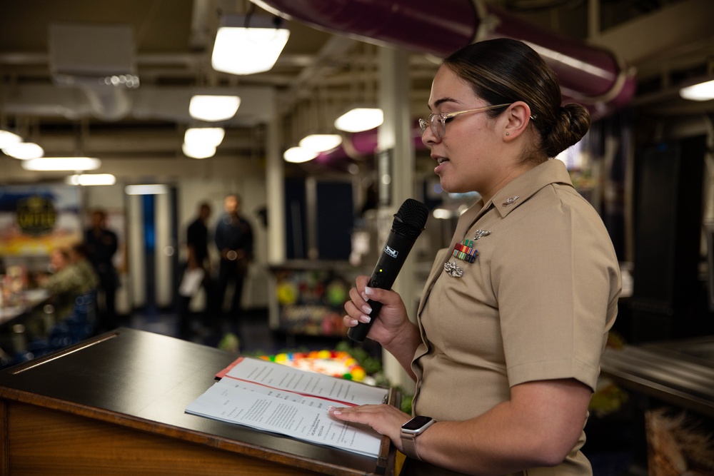 Abraham Lincoln Sailors celebrate Hispanic Heritage Month