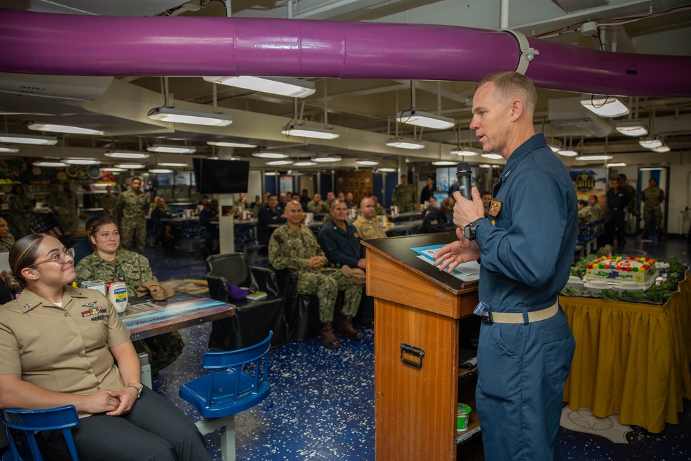 Abraham Lincoln Sailors celebrate Hispanic Heritage Month