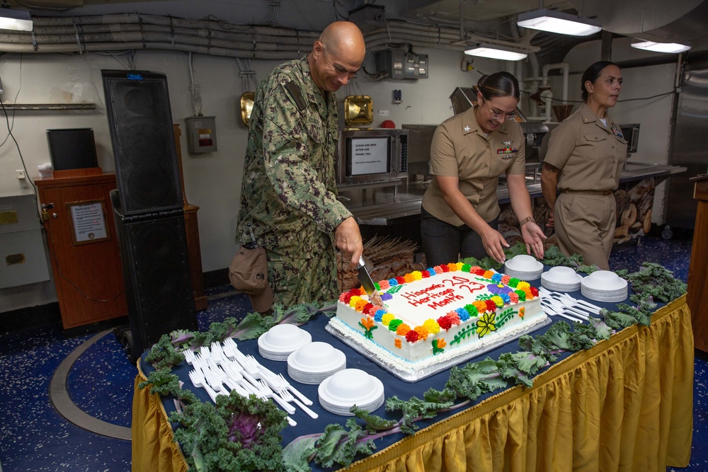 Abraham Lincoln Sailors celebrate Hispanic Heritage Month