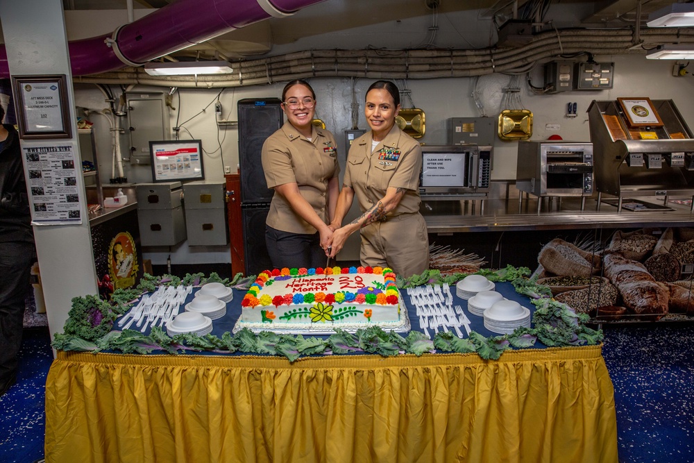 Abraham Lincoln Sailors celebrate Hispanic Heritage Month