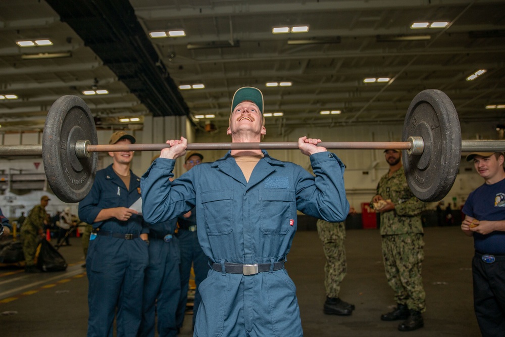 Abraham Lincoln Sailors meet their new Fit Boss