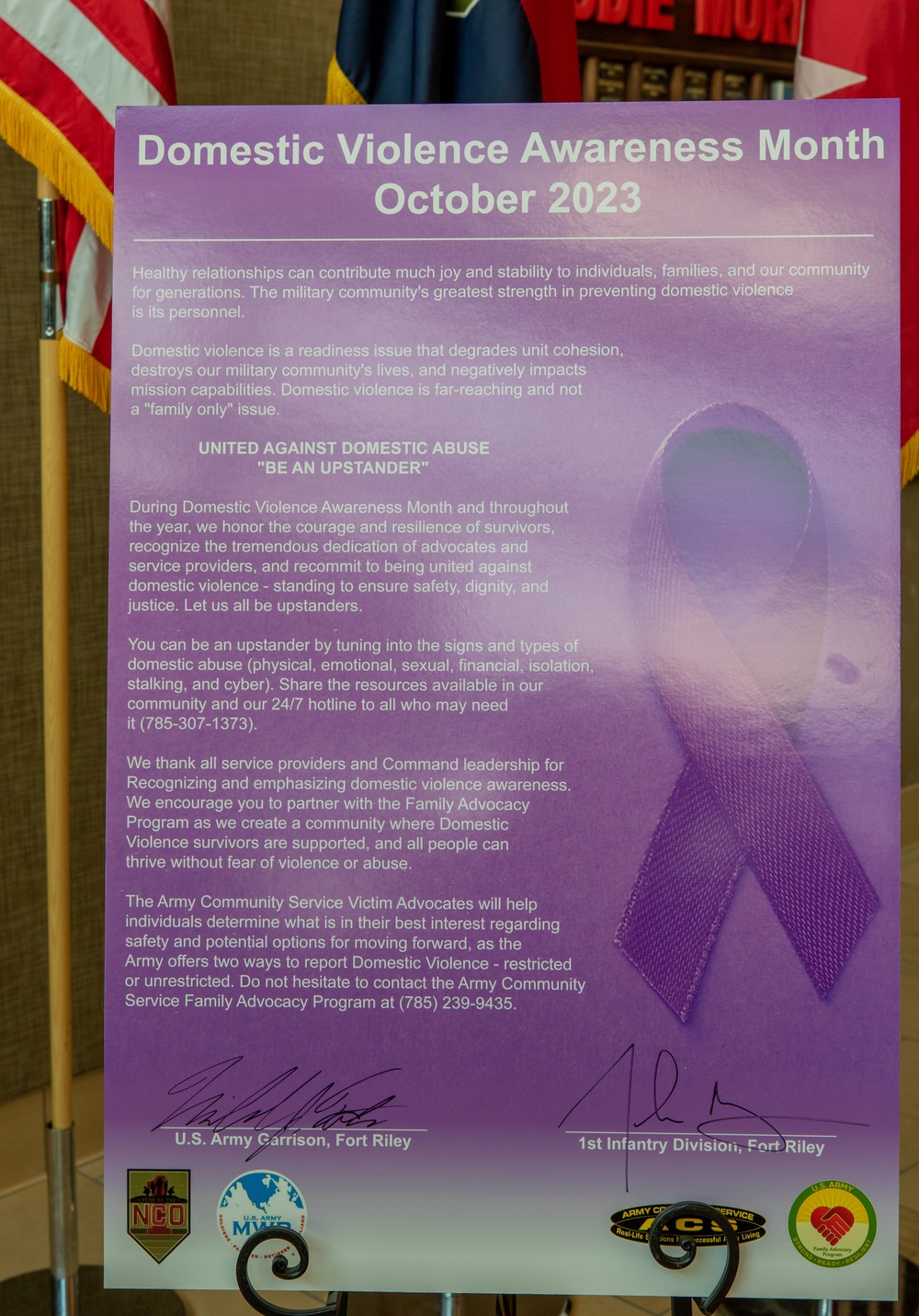 Domestic Violence Awareness Month Proclamation