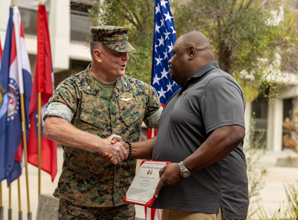 MCI-West civilians receive awards for dedicated federal service
