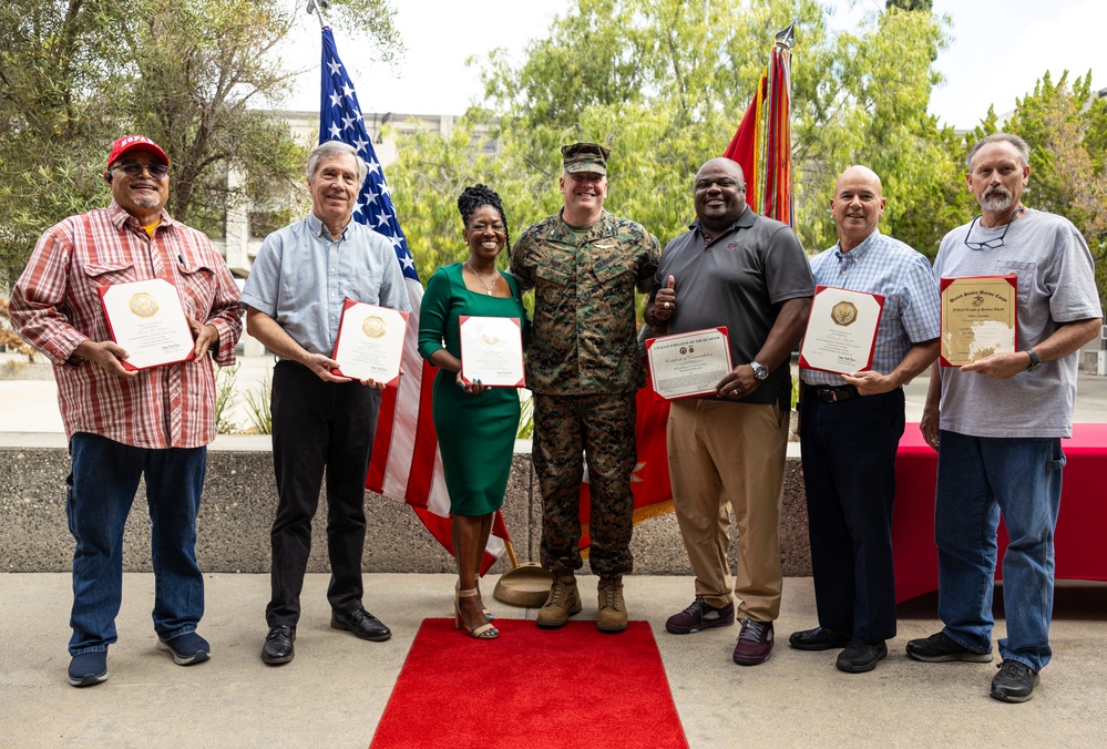 MCI-West civilians receive awards for dedicated federal service