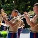 Old Breed Brass Band Performs at Salesforce Park Ampitheatre