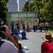 Old Breed Brass Band Performs at Salesforce Park Ampitheatre