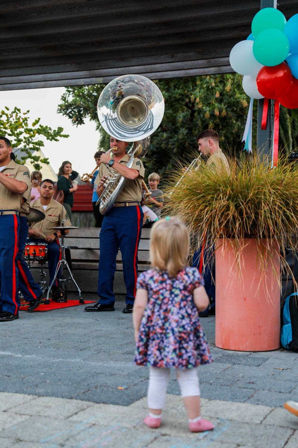 Old Breed Brass Band Performs at Noe Valley Town Square